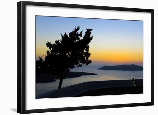 View of the Caldeira, Santorini, Greece-Françoise Gaujour-Framed Photographic Print