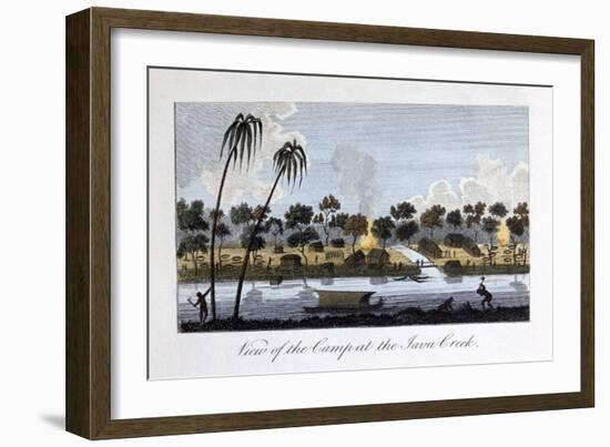 View of the Camp at the Java Creek, 1813-John Gabriel Stedman-Framed Giclee Print
