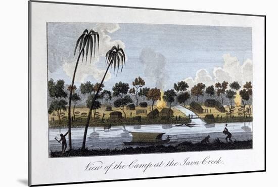 View of the Camp at the Java Creek, 1813-John Gabriel Stedman-Mounted Giclee Print