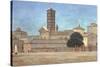 View of the Campanile of Santa Francesca Romana, Rome, 1873-Walter Crane-Stretched Canvas