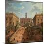 View of the Campidoglio, Rome, 1750-Giovanni Paolo Pannini-Mounted Giclee Print