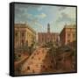 View of the Campidoglio, Rome, 1750-Giovanni Paolo Pannini-Framed Stretched Canvas