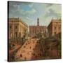 View of the Campidoglio, Rome, 1750-Giovanni Paolo Pannini-Stretched Canvas