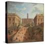 View of the Campidoglio, Rome, 1750-Giovanni Paolo Pannini-Stretched Canvas