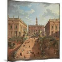 View of the Campidoglio, Rome, 1750-Giovanni Paolo Pannini-Mounted Giclee Print