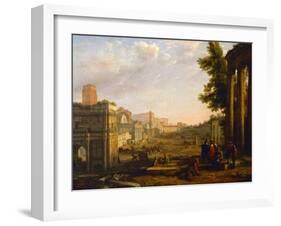 View of the Campo Vaccino, Rome, 1636-Claude Lorraine-Framed Giclee Print