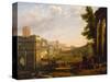 View of the Campo Vaccino, Rome, 1636-Claude Lorraine-Stretched Canvas