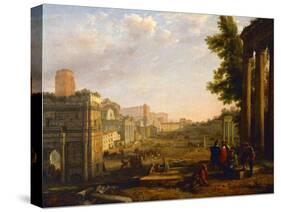 View of the Campo Vaccino, Rome, 1636-Claude Lorraine-Stretched Canvas