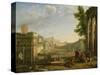 View of the Campo Vaccino, Rome-Claude Lorraine-Stretched Canvas