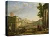 View of the Campo Vaccino, Rome-Claude Lorraine-Stretched Canvas