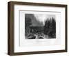 View of the Canal, at the Little Falls Mohawk River, New York State, 1855-null-Framed Giclee Print