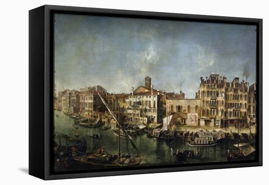 View of the Canal Grande from the Fondamenta Del Vin, 1736-1737-Michele Marieschi-Framed Stretched Canvas