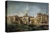 View of the Canal Grande from the Fondamenta Del Vin, 1736-1737-Michele Marieschi-Stretched Canvas