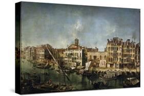 View of the Canal Grande from the Fondamenta Del Vin, 1736-1737-Michele Marieschi-Stretched Canvas