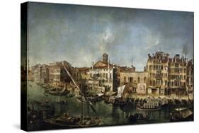 View of the Canal Grande from the Fondamenta Del Vin, 1736-1737-Michele Marieschi-Stretched Canvas