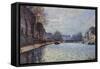 View of the Canal Saint-Martin, Paris, 1870-Alfred Sisley-Framed Stretched Canvas