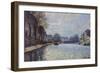 View of the Canal Saint-Martin, Paris, 1870-Alfred Sisley-Framed Giclee Print