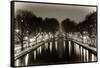 View of the Canal Saint-Martin - Paris - France-Philippe Hugonnard-Framed Stretched Canvas