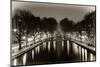 View of the Canal Saint-Martin - Paris - France-Philippe Hugonnard-Mounted Photographic Print