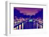 View of the Canal Saint-Martin - Paris - France-Philippe Hugonnard-Framed Photographic Print