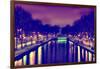 View of the Canal Saint-Martin - Paris - France-Philippe Hugonnard-Framed Photographic Print