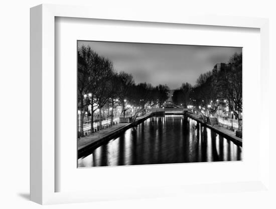 View of the Canal Saint-Martin - Paris - France-Philippe Hugonnard-Framed Photographic Print