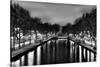 View of the Canal Saint-Martin - Paris - France-Philippe Hugonnard-Stretched Canvas