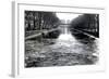 View of the Canal Saint-Martin - Winter -  Paris - France-Philippe Hugonnard-Framed Photographic Print