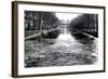 View of the Canal Saint-Martin - Winter -  Paris - France-Philippe Hugonnard-Framed Photographic Print