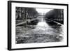 View of the Canal Saint-Martin - Winter -  Paris - France-Philippe Hugonnard-Framed Photographic Print