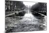 View of the Canal Saint-Martin - Winter -  Paris - France-Philippe Hugonnard-Mounted Photographic Print