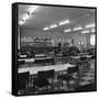 View of the Canteen at the Park Gate Iron and Steel Co, Rotherham, 1964-Michael Walters-Framed Stretched Canvas