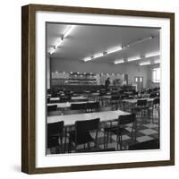 View of the Canteen at the Park Gate Iron and Steel Co, Rotherham, 1964-Michael Walters-Framed Photographic Print