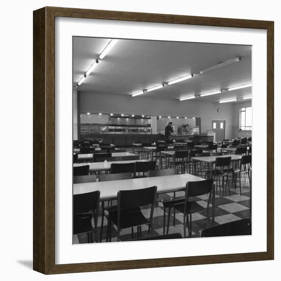 View of the Canteen at the Park Gate Iron and Steel Co, Rotherham, 1964-Michael Walters-Framed Photographic Print