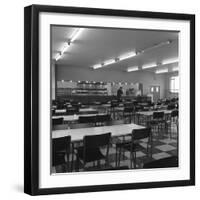 View of the Canteen at the Park Gate Iron and Steel Co, Rotherham, 1964-Michael Walters-Framed Photographic Print