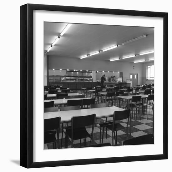 View of the Canteen at the Park Gate Iron and Steel Co, Rotherham, 1964-Michael Walters-Framed Photographic Print