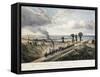 View of the Canterbury and Whitstable Railway from Church Street-Thomas Mann Baynes-Framed Stretched Canvas