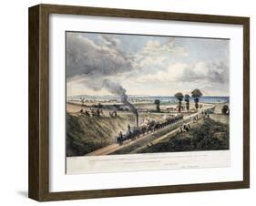 View of the Canterbury and Whitstable Railway from Church Street-Thomas Mann Baynes-Framed Giclee Print