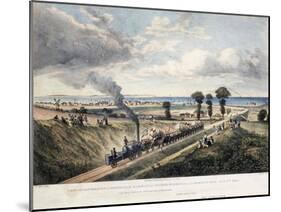 View of the Canterbury and Whitstable Railway from Church Street-Thomas Mann Baynes-Mounted Giclee Print