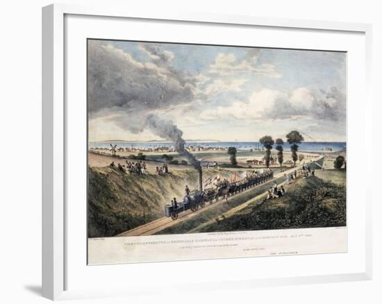 View of the Canterbury and Whitstable Railway from Church Street-Thomas Mann Baynes-Framed Giclee Print