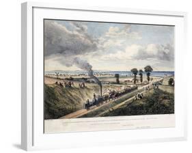 View of the Canterbury and Whitstable Railway from Church Street-Thomas Mann Baynes-Framed Giclee Print