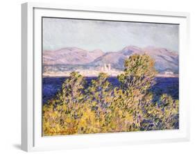 View of the Cap D'Antibes with the Mistral Blowing, 1888-Claude Monet-Framed Giclee Print