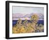 View of the Cap D'Antibes with the Mistral Blowing, 1888-Claude Monet-Framed Giclee Print
