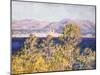 View of the Cap D'Antibes with the Mistral Blowing, 1888-Claude Monet-Mounted Giclee Print