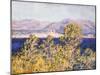 View of the Cap D'Antibes with the Mistral Blowing, 1888-Claude Monet-Mounted Giclee Print