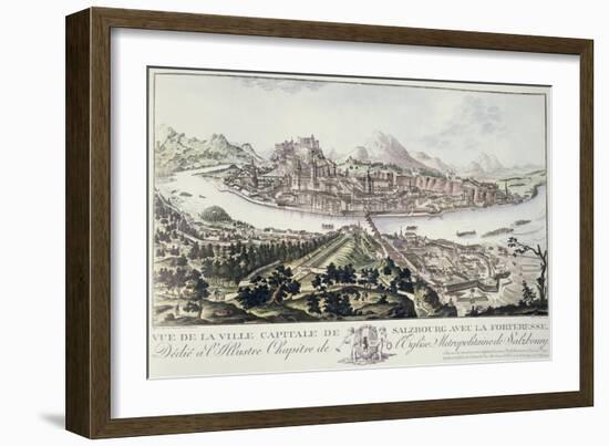 View of the Capital City and Fortress of Salzburg-Friedrich Gotthard Naumann-Framed Giclee Print