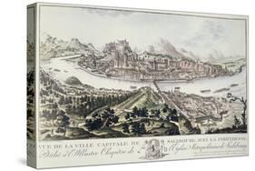 View of the Capital City and Fortress of Salzburg-Friedrich Gotthard Naumann-Stretched Canvas