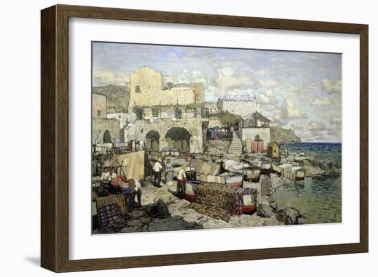 View of the Capri Island-Konstantin Ivanovich Gorbatov-Framed Giclee Print