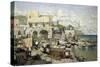 View of the Capri Island-Konstantin Ivanovich Gorbatov-Stretched Canvas