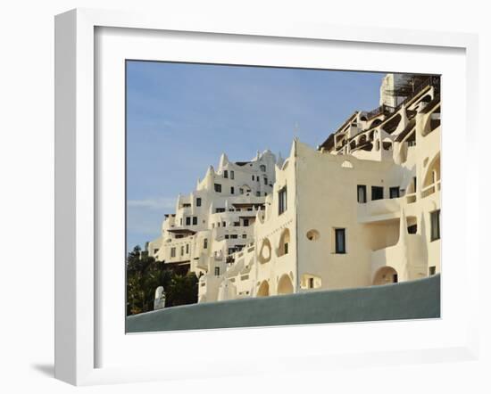 View of the Casapueblo, hotel, museum and art gallery of an artist Carlos Paez Vil, Punta Ballena, -Karol Kozlowski-Framed Photographic Print